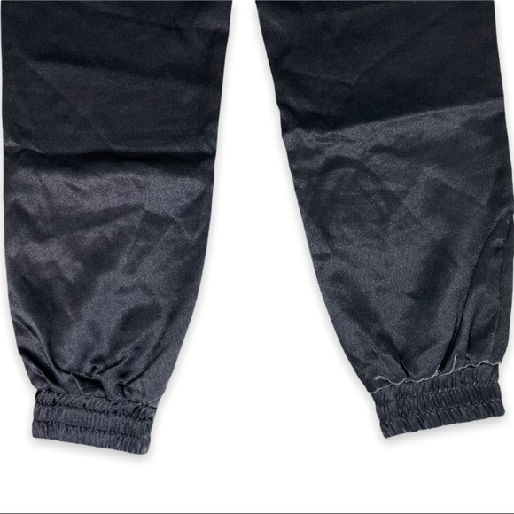 Boohoo Satin Look Black Joggers - Picture 5 of 5